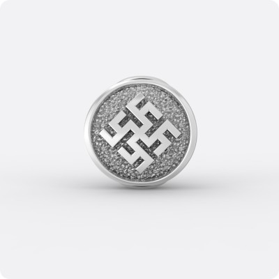 Шарм Цветок Папоротника из серебра Шарм Цветок Папоротника из серебра